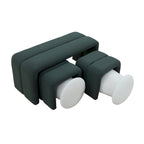 Modern Upholstered Bench Ottoman Set Including Four Benches