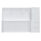 Letto a scomparsa Queen Size con armadio e cassetti
