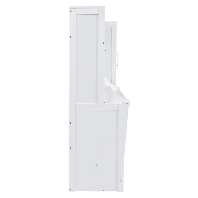Letto a scomparsa Queen Size con armadio e cassetti