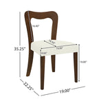 Christopher Knight Home - Ethan Modern Upholstered Dining Chair Set of 2 with Open-Back Design