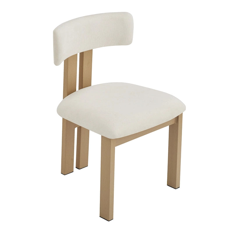 Astura Upholstered Dining Chairs, Iron Frame, Set of 2 by Christopher Knight Home