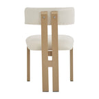Astura Upholstered Dining Chairs, Iron Frame, Set of 2 by Christopher Knight Home