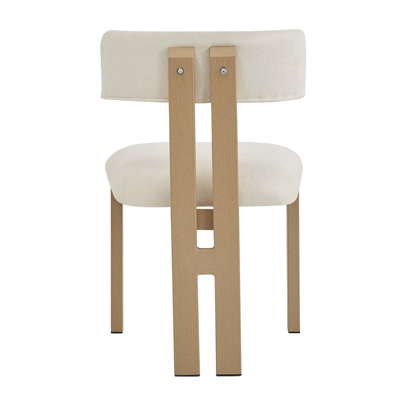 Astura Upholstered Dining Chairs, Iron Frame, Set of 2 by Christopher Knight Home