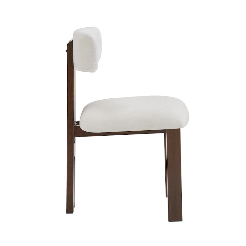 Astura Upholstered Dining Chairs, Iron Frame, Set of 2 by Christopher Knight Home