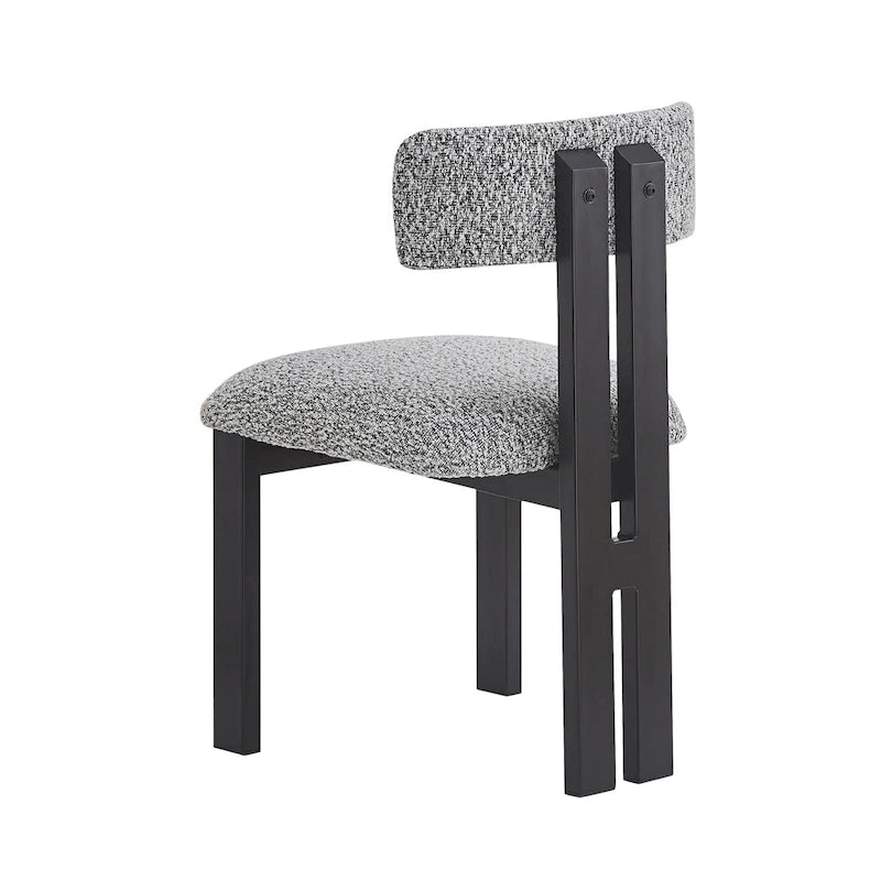 Astura Upholstered Dining Chairs, Iron Frame, Set of 2 by Christopher Knight Home