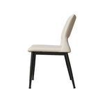 Set di 2 sedie da pranzo moderne e minimaliste in pelle PU