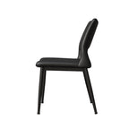 Set di 2 sedie da pranzo moderne e minimaliste in pelle PU