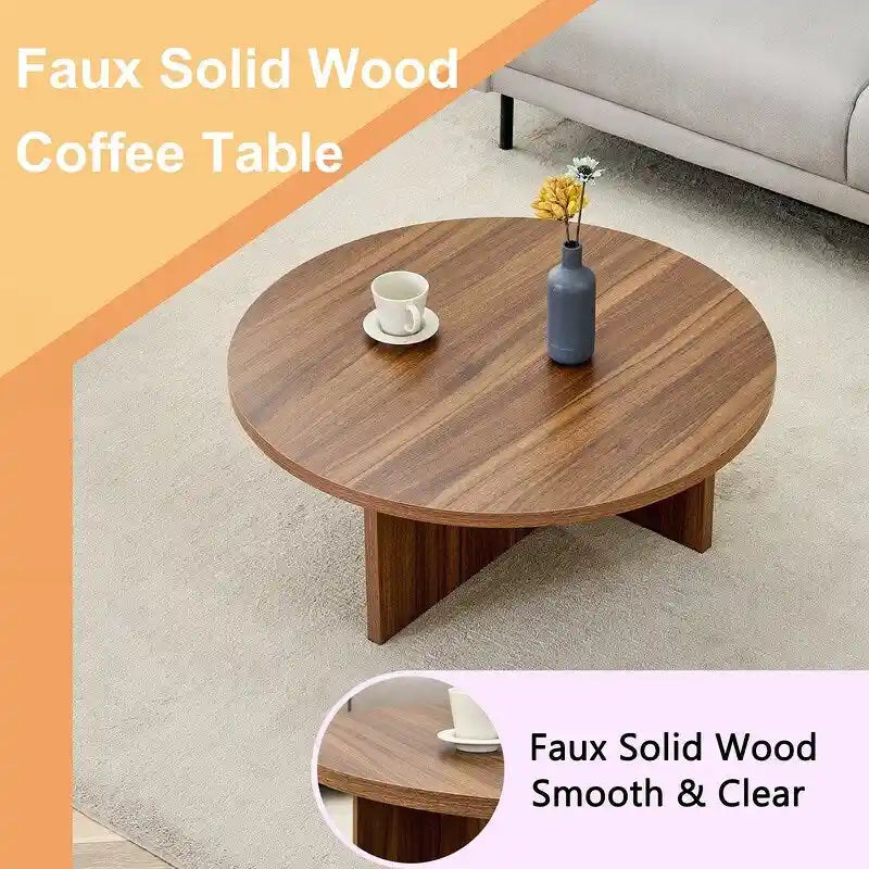 Versatile MDF Round Coffee Table
