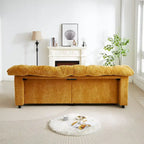 99.2  Chenille Comfort Deep Seat Sofa, Upholstered Fluffy Cloud Sofa