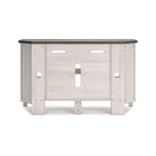 Elia Corner TV Media Console, Slot For Fireplace Insert, 48 Inch White