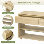 Console da ingresso con cassetti e ripiani