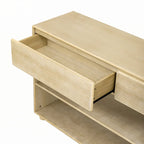 Console da ingresso con cassetti e ripiani