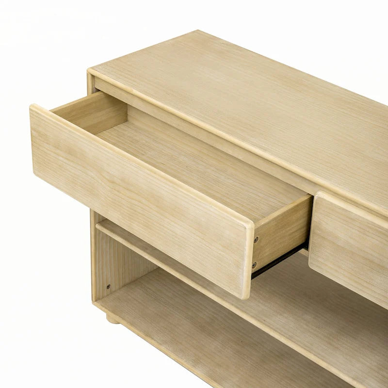 Console da ingresso con cassetti e ripiani