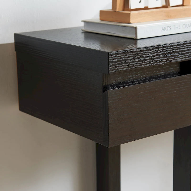 Elegante Consolle in Legno con Cassetto e Ripiano