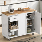 Isola da cucina con piano pieghevole (sgabello non incluso)