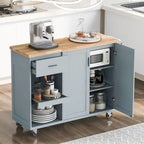 Isola da cucina con piano pieghevole (sgabello non incluso)
