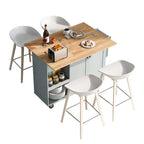 Isola da cucina con piano pieghevole (sgabello non incluso)
