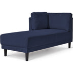 65 Linen Corner Chaise Lounge