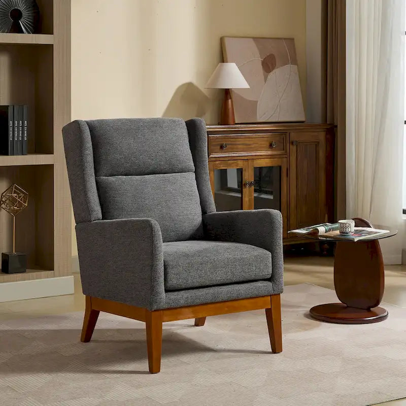 26.18 High Back Upholstered Arm Chair
