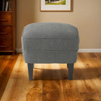 Modern 32.5 Upholstered Club Chair with Ottoman Set amd Nailheads for Living Room
