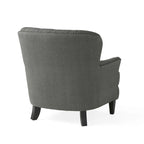 Modern 32.5 Upholstered Club Chair with Ottoman Set amd Nailheads for Living Room
