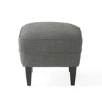Modern 32.5 Upholstered Club Chair with Ottoman Set amd Nailheads for Living Room