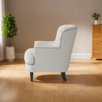 Modern 32.5 Upholstered Club Chair with Ottoman Set amd Nailheads for Living Room