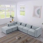 Free Combination Chenille Upholstered Modular Sectional Sofa