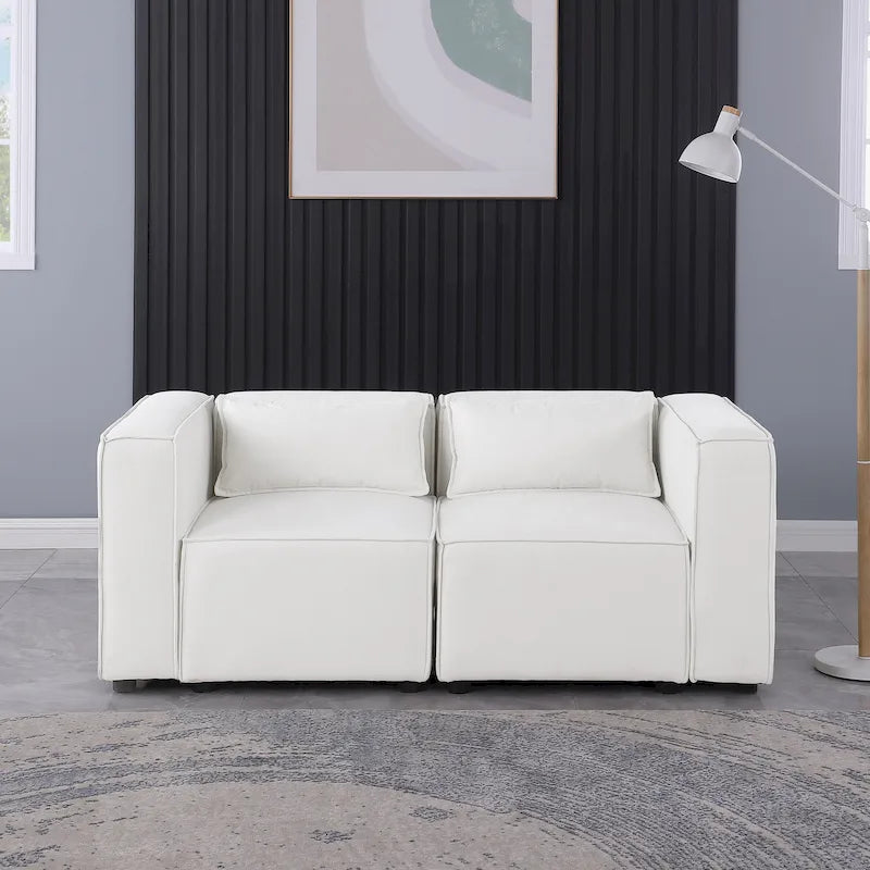 Free Combination Chenille Upholstered Modular Sectional Sofa