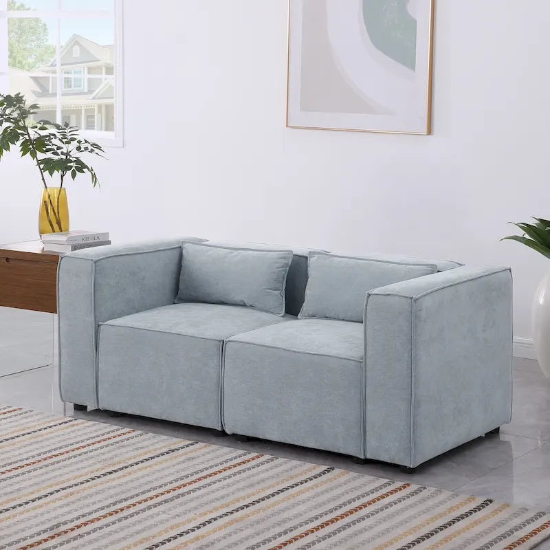 Free Combination Chenille Upholstered Modular Sectional Sofa