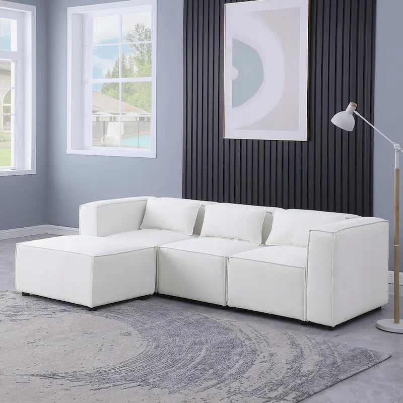 Free Combination Chenille Upholstered Modular Sectional Sofa