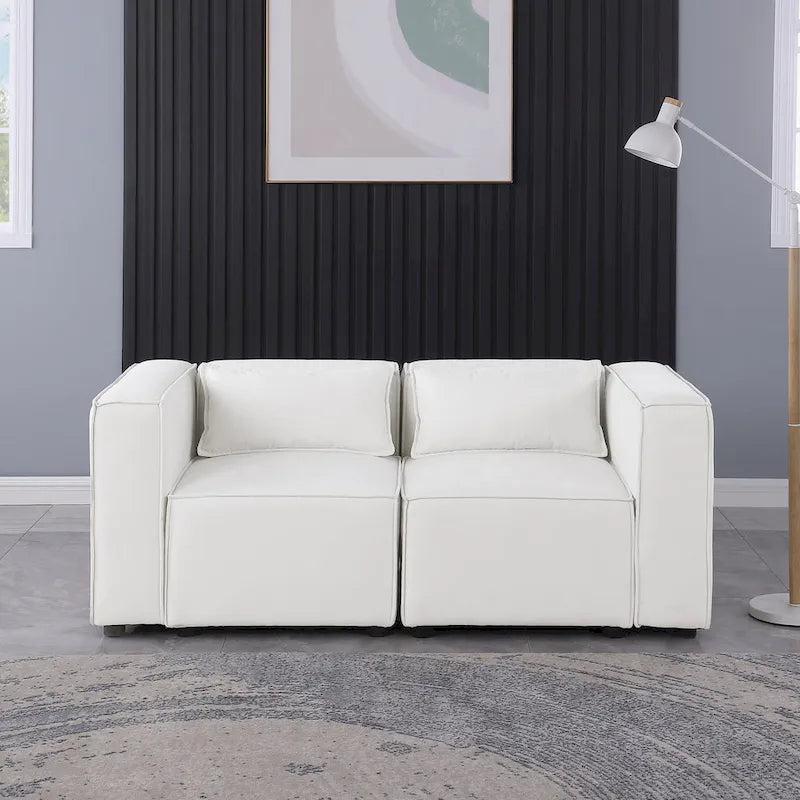 Free Combination Chenille Upholstered Modular Sectional Sofa