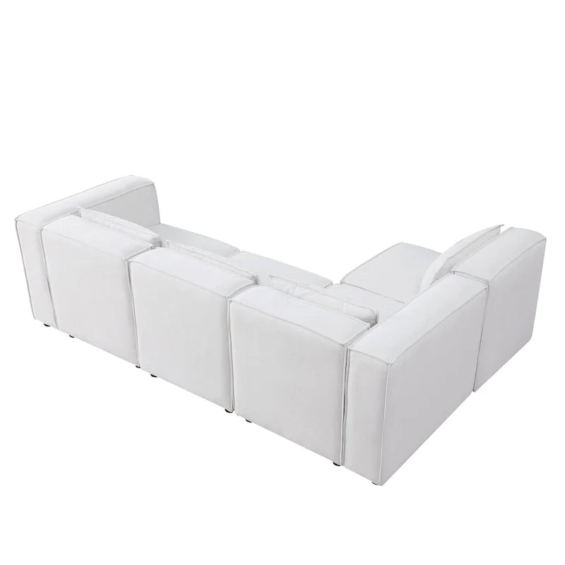 Free Combination Chenille Upholstered Modular Sectional Sofa