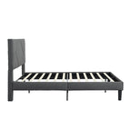 Letto imbottito queen size con robusto supporto a doghe in legno