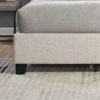 Upholstered Polyester Platform Bed with Button Tufted Wingback