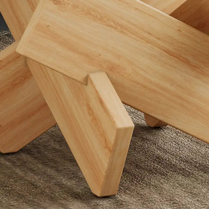 33.4 Modern Round Coffee Table with Clear Tempered Glass Top and MDF Legs for Living Room