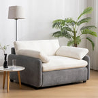 50 Oversized Chenille Upholstered Single Sofa Chair