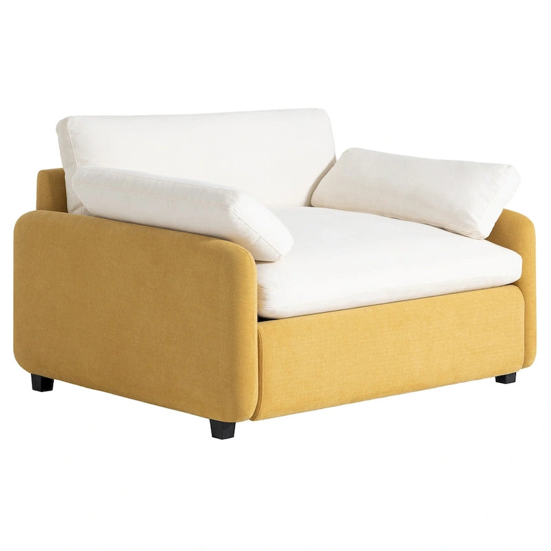 50 Oversized Chenille Upholstered Single Sofa Chair