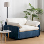 50 Oversized Chenille Upholstered Single Sofa Chair