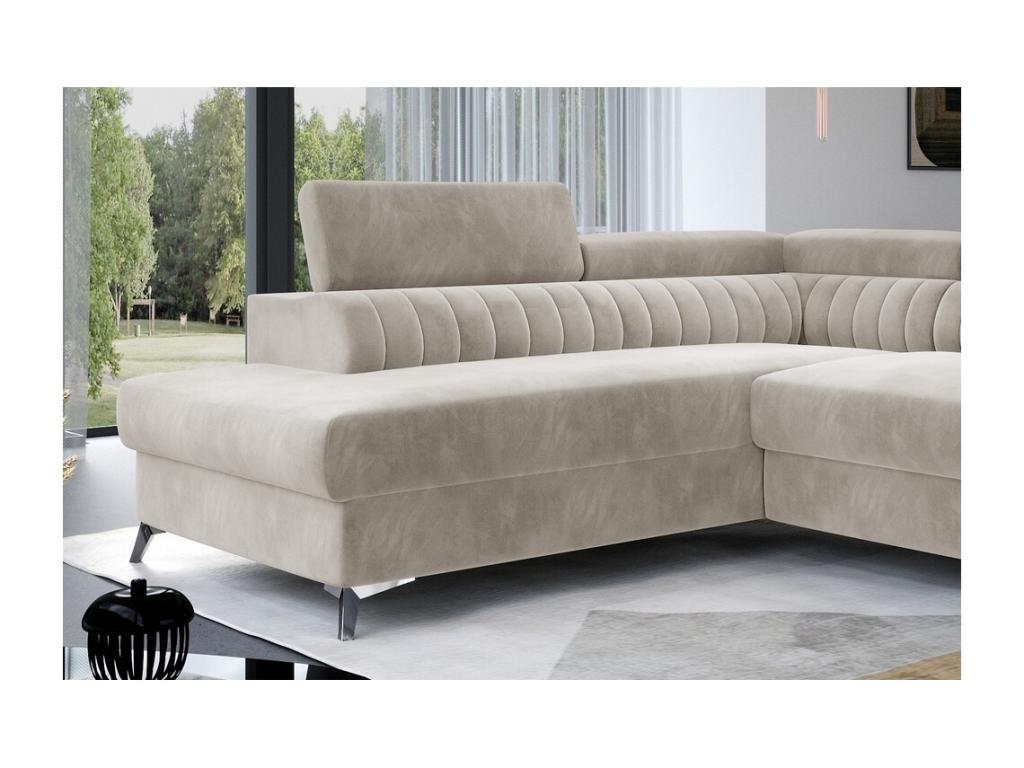 Corner Sectional Sofa - Beige