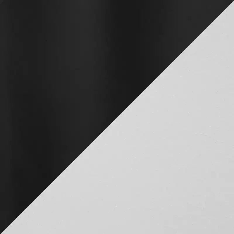 LumiSource Set di 3 Sgabelli da Bar Fuji con Schienale Alto Altezza Bancone Acciaio Nero/PU Bianco