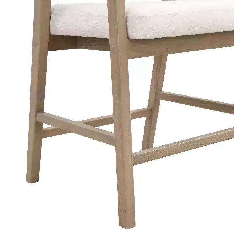 Christopher Knight Home Set di 2 Sgabelli da Bar Austin in Legno di Gomma, Imbottiti con Design in Cannetta e Schienale Curvo, Altezza Bancone, Frassino Chiaro