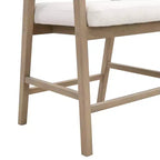 Christopher Knight Home Set di 2 Sgabelli da Bar Austin in Legno di Gomma, Imbottiti con Design in Cannetta e Schienale Curvo, Altezza Bancone, Frassino Chiaro