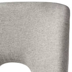 Lifestorey, set di 2 sedie da pranzo moderne di metà secolo Clover, grigio/noce