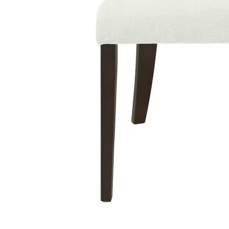 Christopher Knight Home Set di 2 sedie da pranzo Aaron in legno di gomma imbottite con schienale aperto curvo beige/marrone scuro