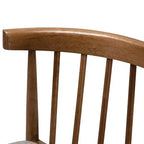 Set di 2 sedie da pranzo Wyatt Midcentury Modern in legno di noce, Beige/Marrone - Baxton Studio