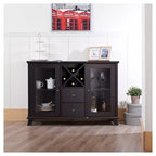 HOMES: Inside + Out Antonette Transitional Multi-Storage Dining Buffet Cappuccino