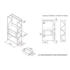 Scaffale da Panettiere Orella Rustic in Rovere Rigenerato - miBasics: Stile Industriale, 3 Ripiani Fissi, Struttura in Metallo, 170 cm H