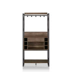 Scaffale da Panettiere Orella Rustic in Rovere Rigenerato - miBasics: Stile Industriale, 3 Ripiani Fissi, Struttura in Metallo, 170 cm H