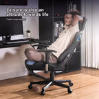 GTRACING Gaming Chair with Bluetooth Speakers High Back PU Office Chair Black